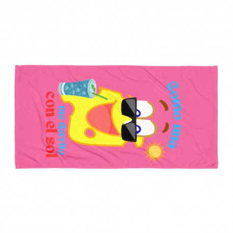 Toalla rosa COMO UNA LONCHA DE QUESO me derrito - MAXMUND