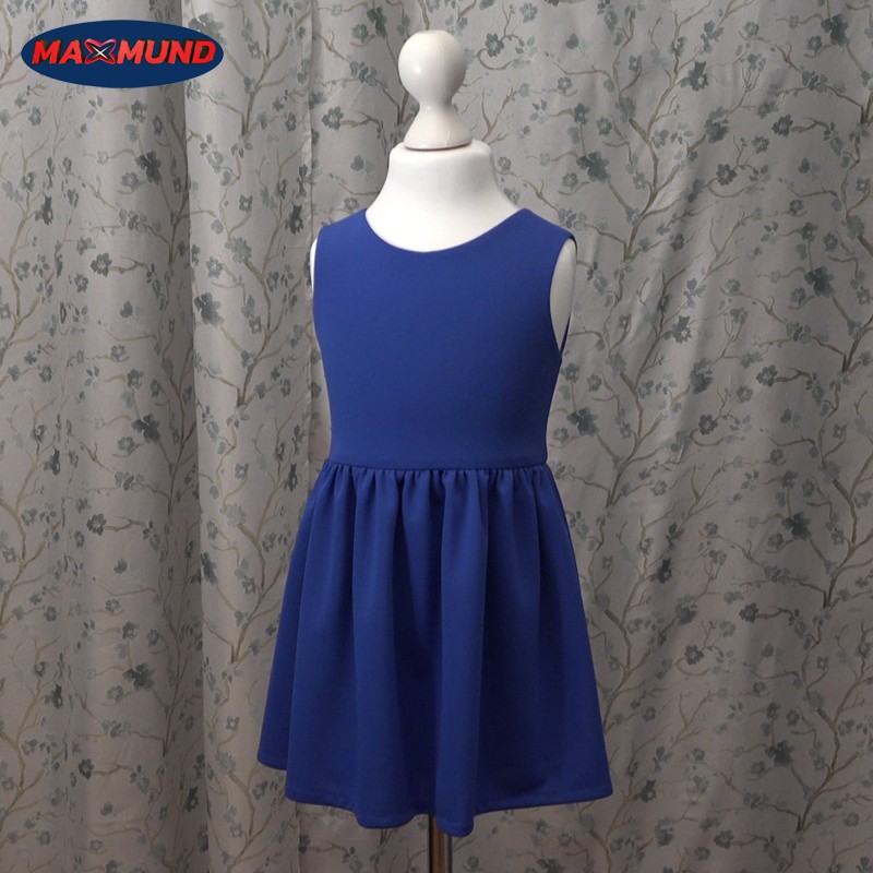 Vestido niña azul con vuelo - MAXMUND