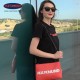 Bolso rojo letras blancas MAXMUND