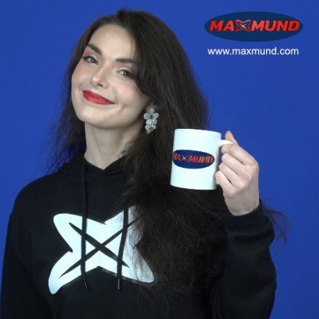 Sudadera unisex negra MAXMUND