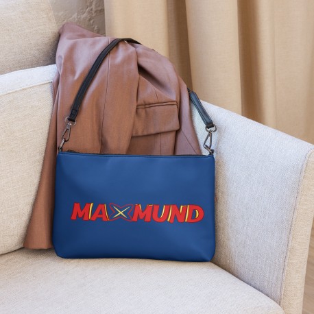 Bolso azul con logo MAXMUND