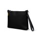 Bolso negro con correa y mini dibujo Lonchi