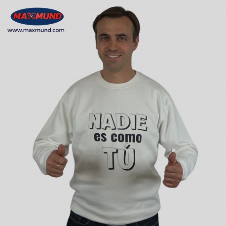 Sudadera algodón gruesa Hombre NADIE ES COMO TÚ - MAXMUND