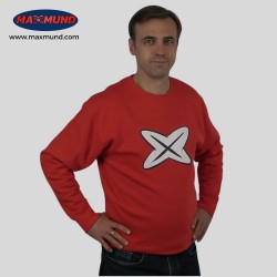 Sudadera gruesa hombre algodón roja MAXMUND