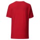 Camiseta hombre roja con logo blanco