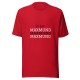 Camiseta unisex roja MAXMUND "Yo soy Maxmund"