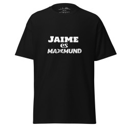 Camiseta unisex negra personalizable "ES MAXMUND"